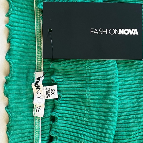 Fashion Nova Red and Green Dress Set Christmas Set - Picture 3 of 5